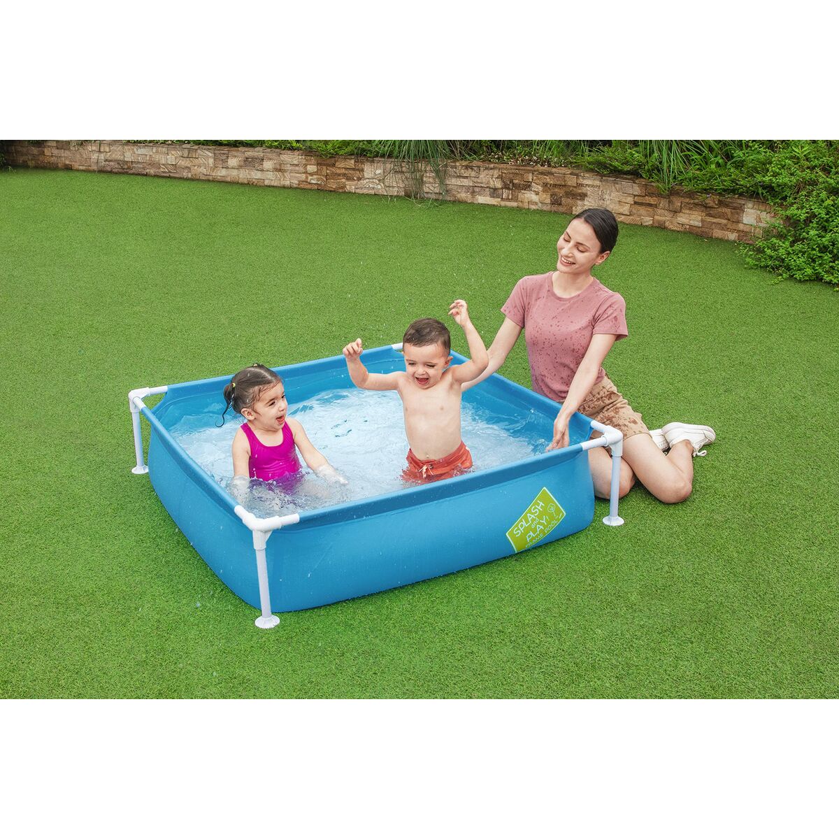 Bestway Barn Stabil Pool 122x122x30,5 cm +2 År Trädgård 56217 - 2