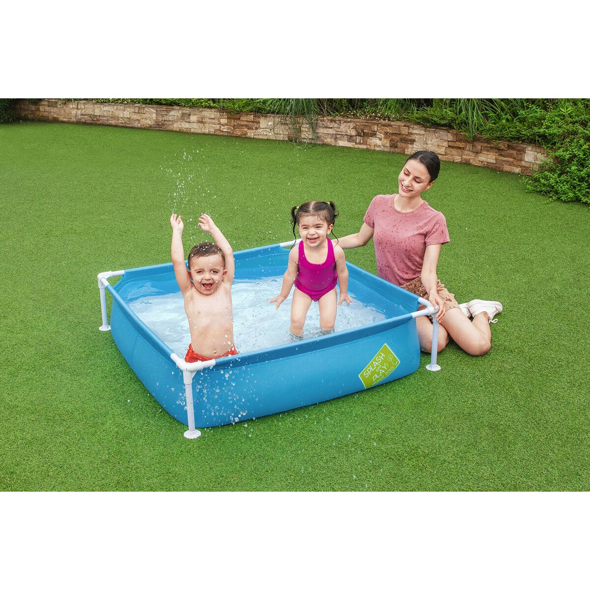Bestway Barn Stabil Pool 122x122x30,5 cm +2 År Trädgård 56217 - 3