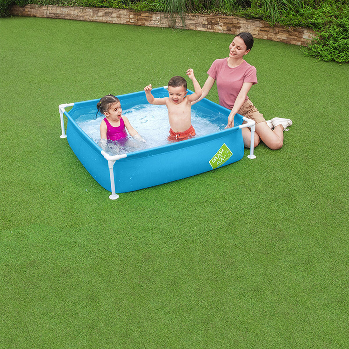Bestway Barn Stabil Pool 122x122x30,5 cm +2 År Trädgård 56217 - 5