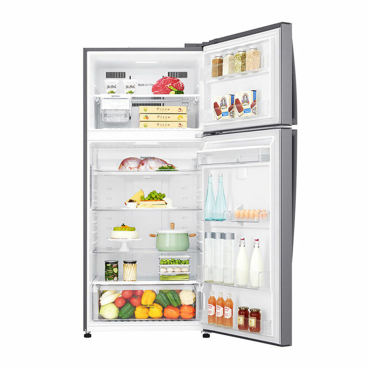 Kombinerat kylskåp LG GTF916PZPED 184 630 L Stål Platin - 7