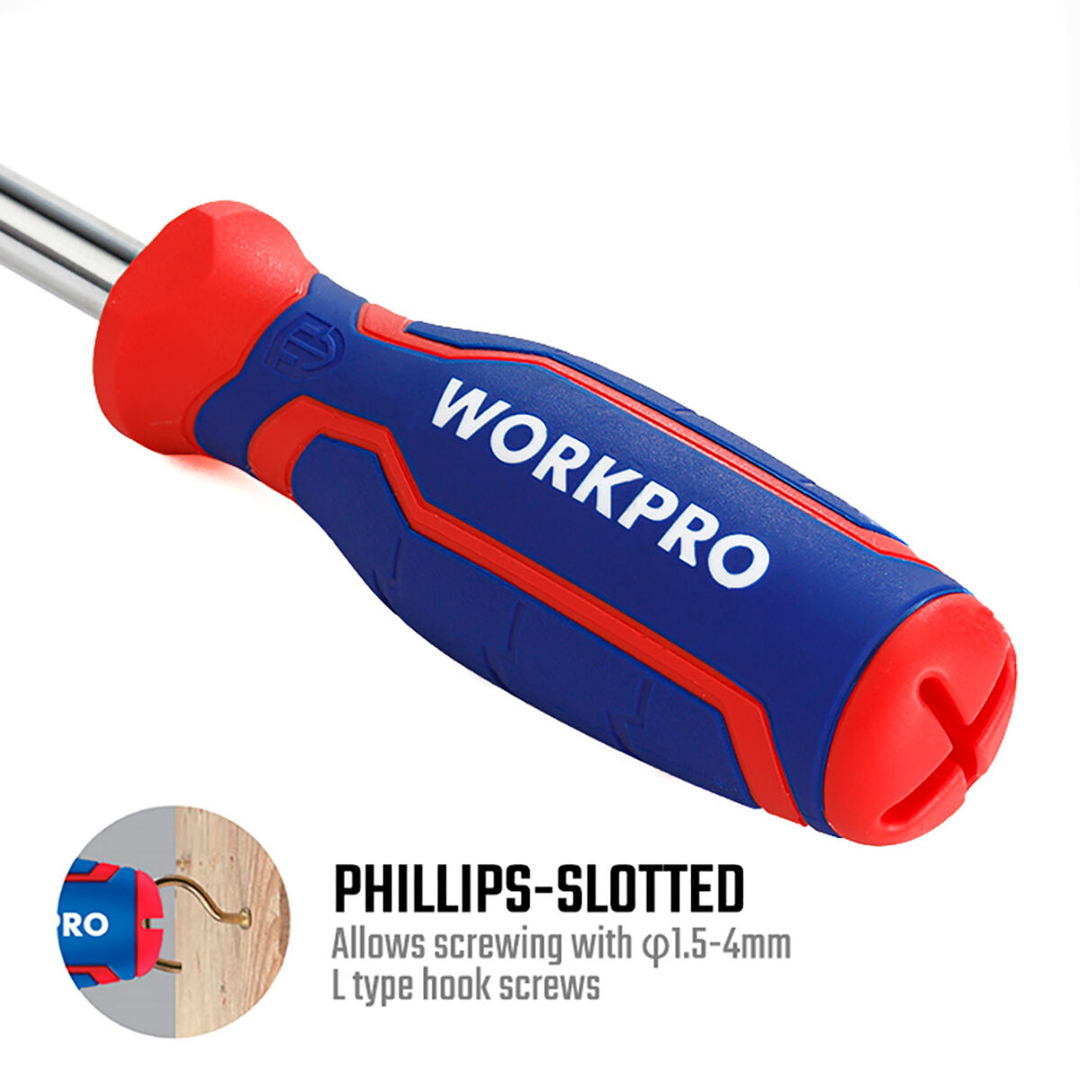 Skruvmejsel Workpro - 2