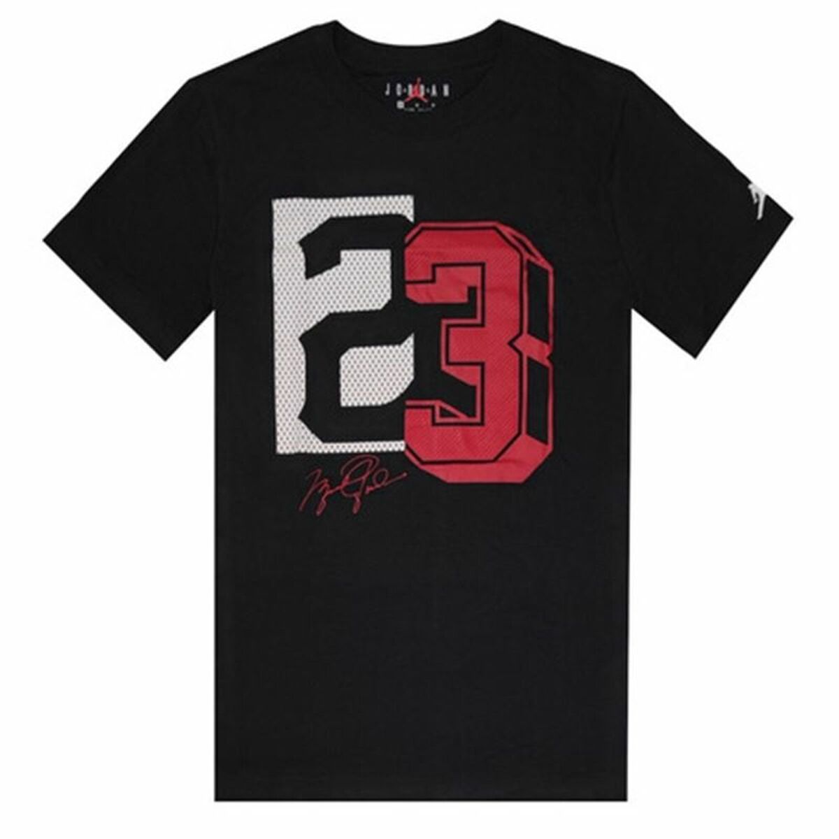 Barn T-shirt med kortärm Jordan Jdb Jm 23 Mesh Ss Svart