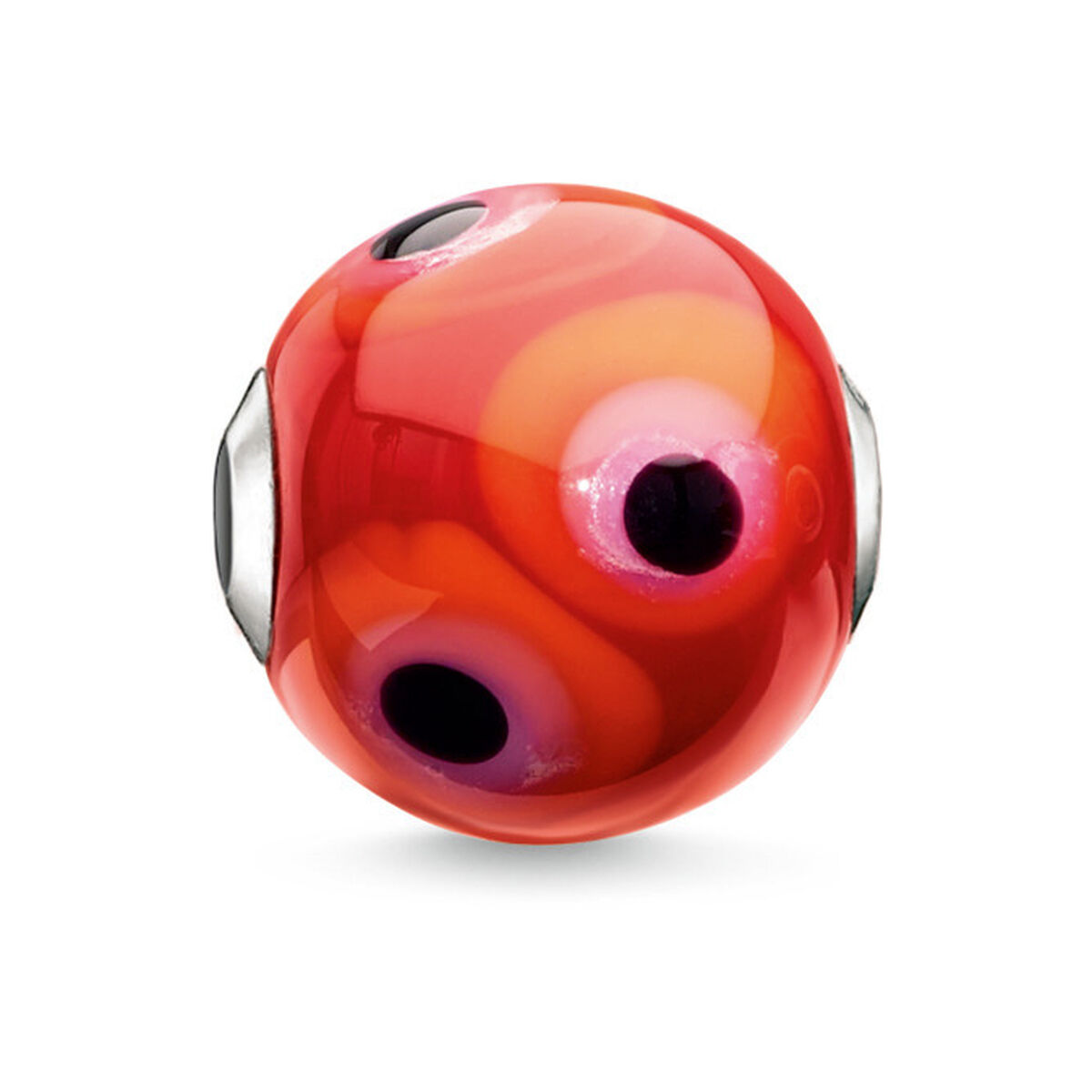 Dampärlor Thomas Sabo K0284-017-10 Röd 1,2 cm - 6