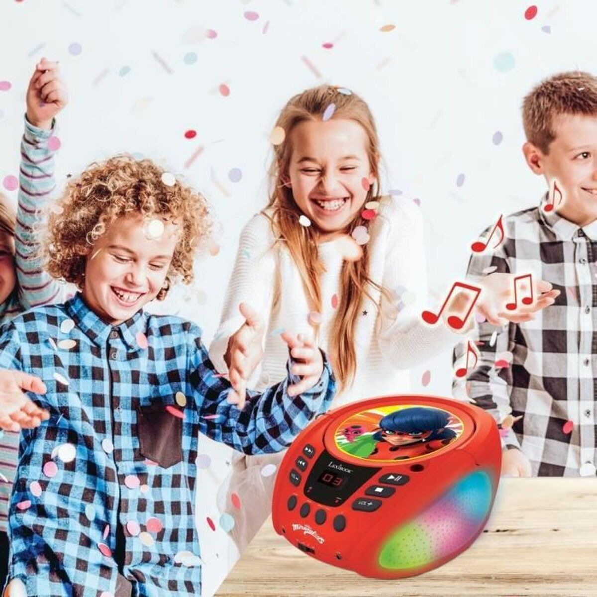 CD/MP3-spelare Lexibook Miraculous Bluetooth 5.0 Röd - 3
