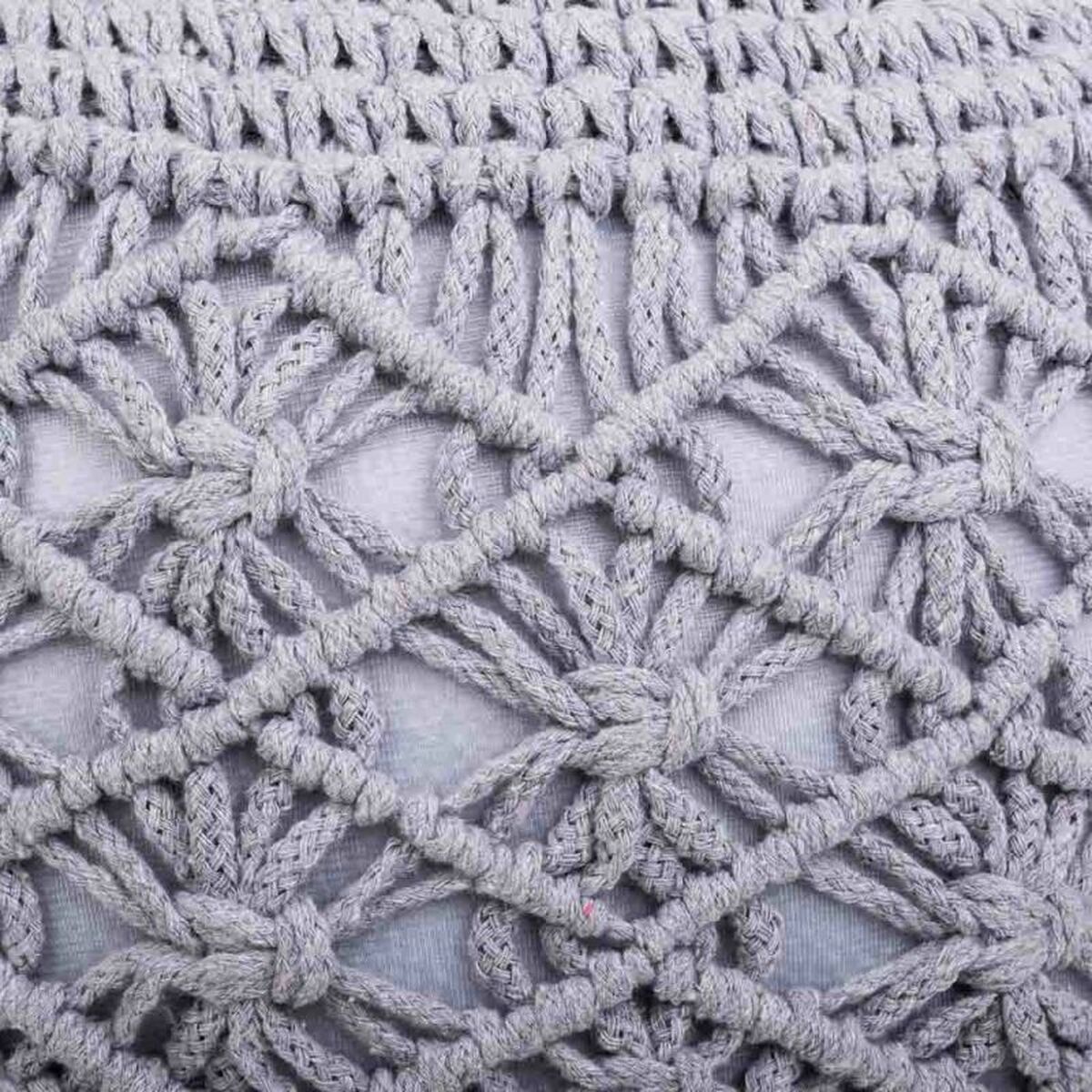 Puff Alexandra House Living Ljusgrå polystyren 45 x 40 x 45 cm - 3