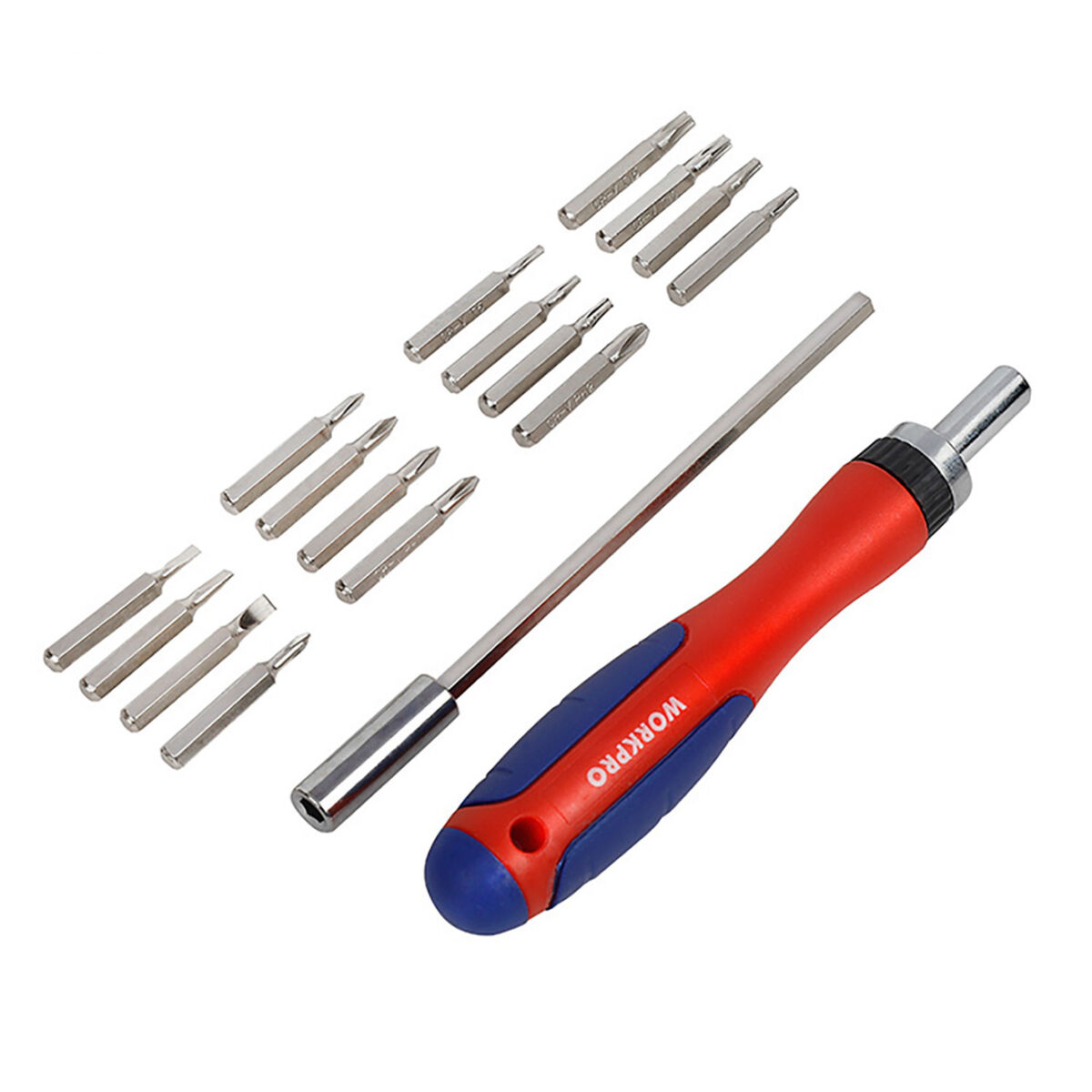 Skruvmejselset Workpro 18 Delar