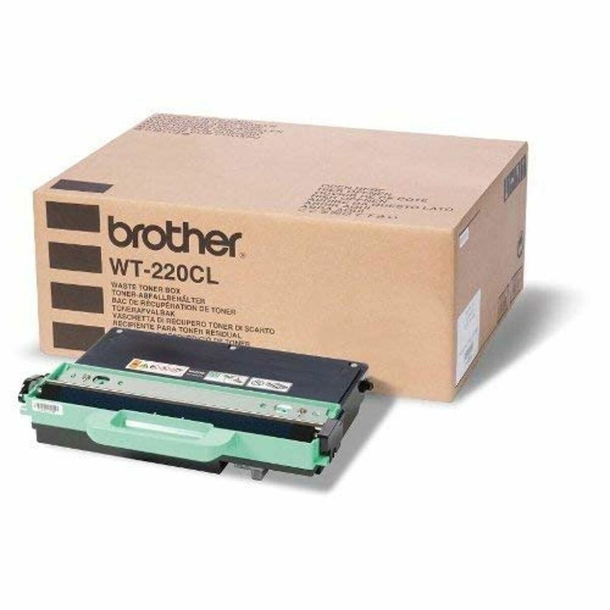Resterande tonertank Brother WT220CL Svart (1 antal)