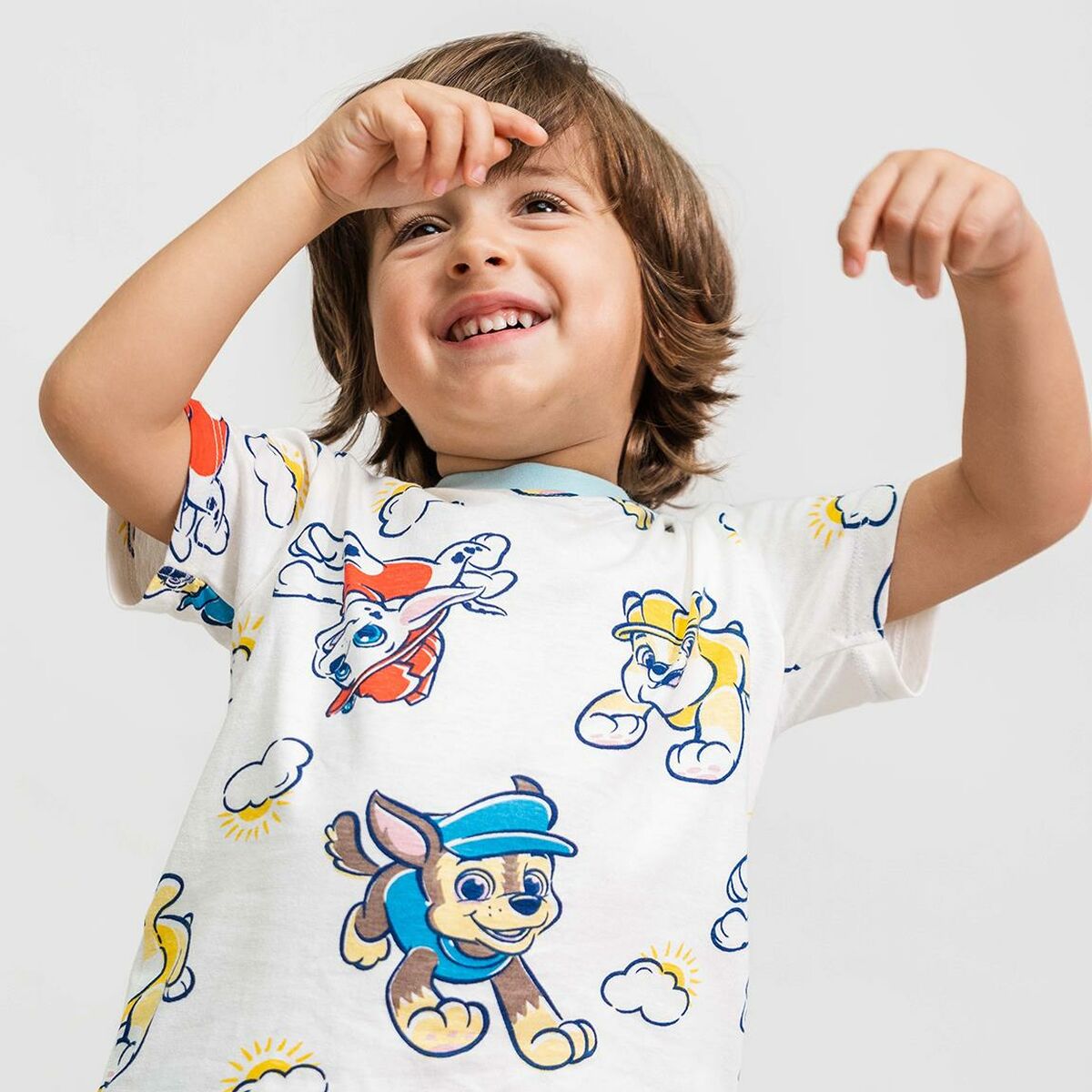 T-shirt med kortärm The Paw Patrol Beige - 2
