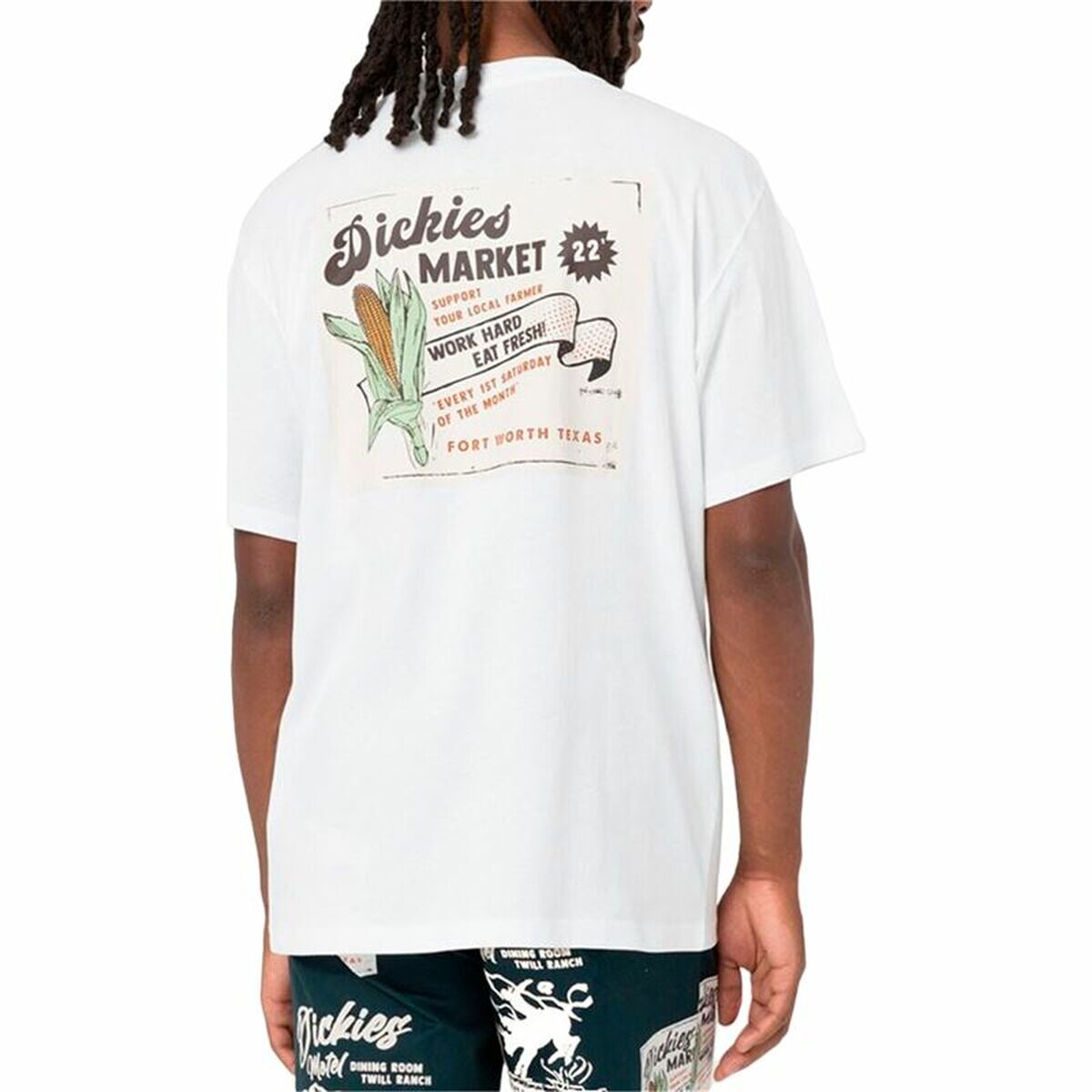 T-shirt med kortärm Herr Dickies Grainfield Vit - 2