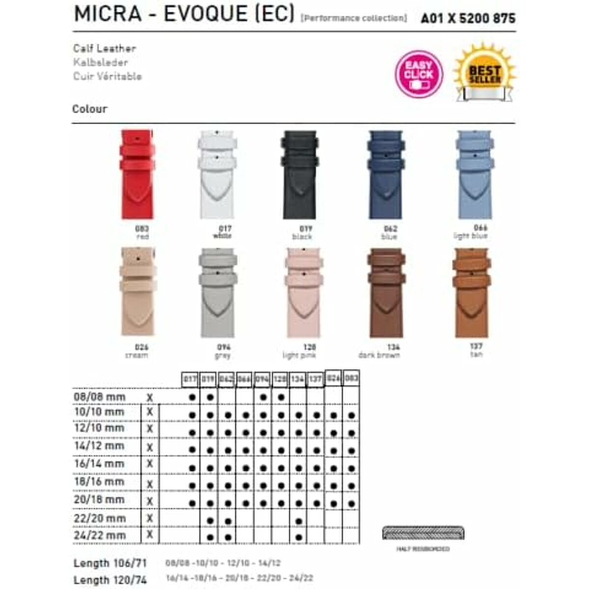 Klockarmband Morellato A01X5200875083CR18 18 mm - 2