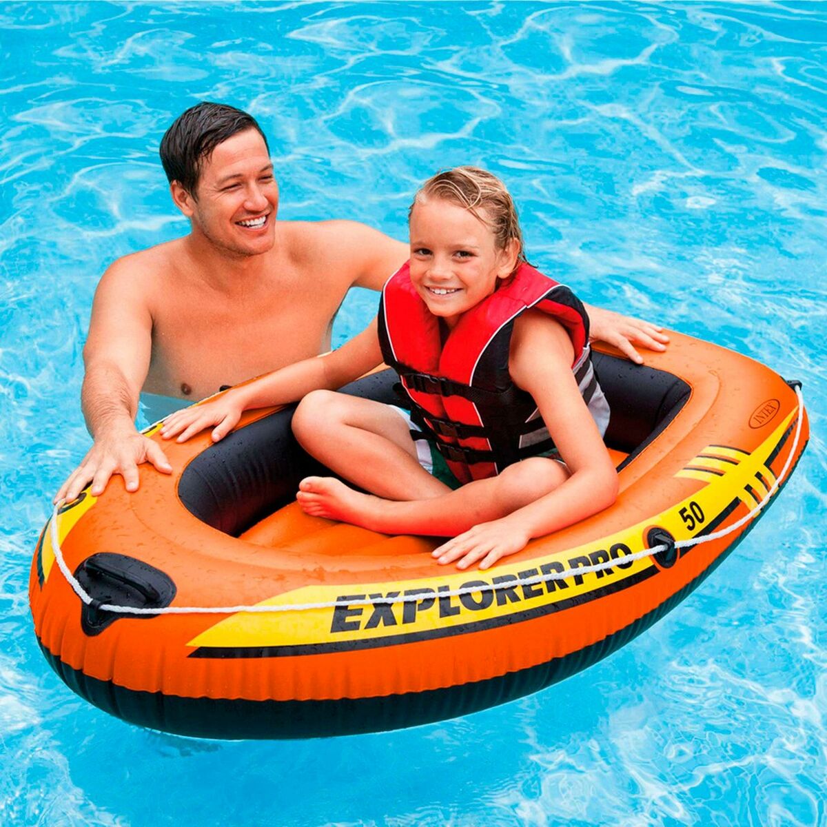 Uppblåsbar båt Intex Explorer Pro 50 4 antal 137 x 23 x 85 cm - 3