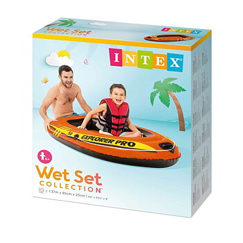 Uppblåsbar båt Intex Explorer Pro 50 4 antal 137 x 23 x 85 cm