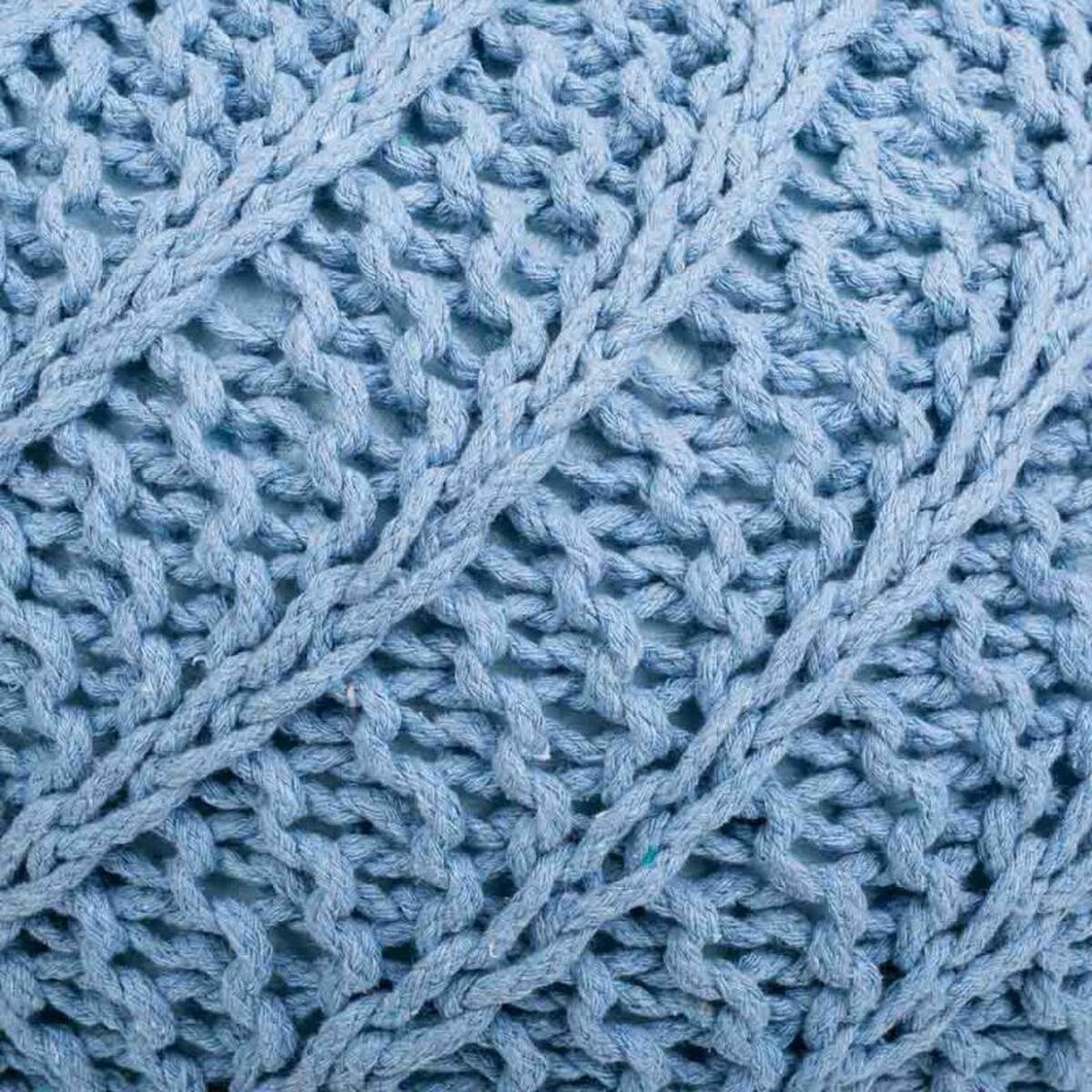 Puff Alexandra House Living Ljusblå polystyren 45 x 30 x 45 cm - 3