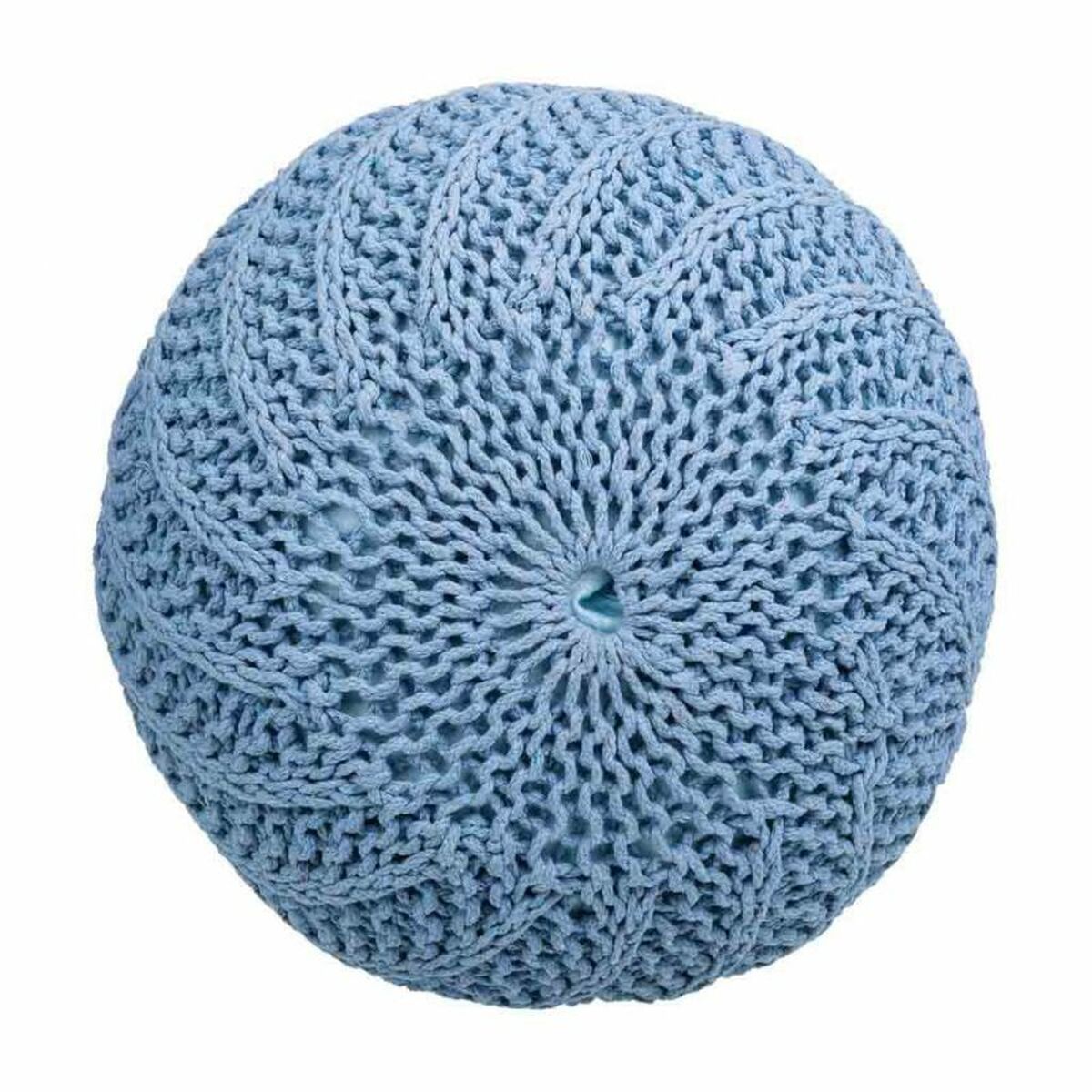 Puff Alexandra House Living Ljusblå polystyren 45 x 30 x 45 cm - 4