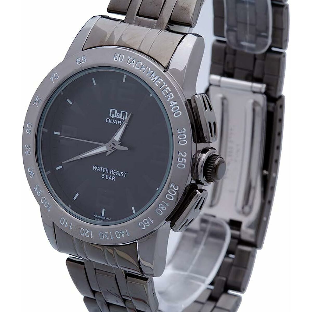 Herrklocka Q&Q Q602J405Y Svart Silvrig (Ø 40 mm) - 6