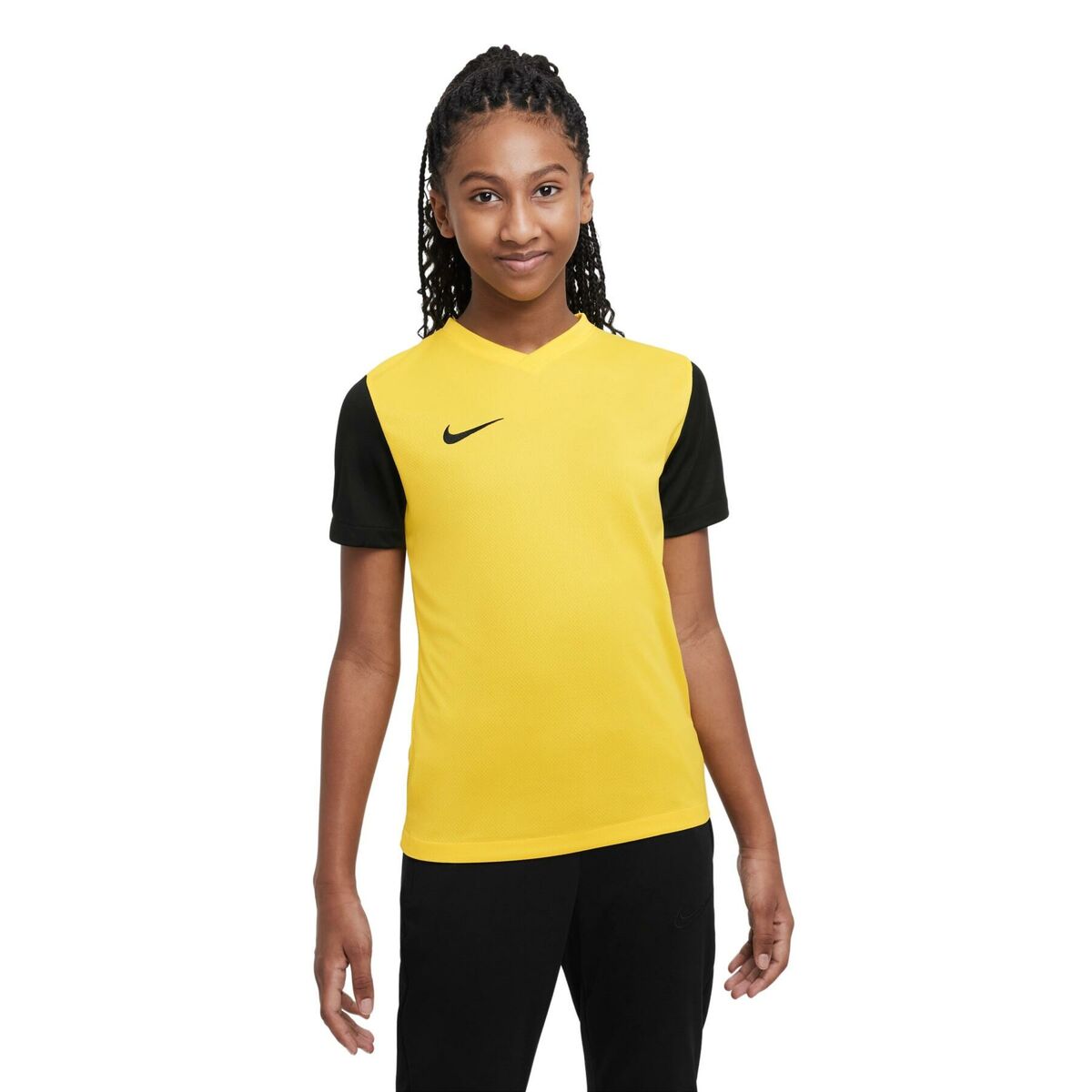 Barn T-shirt med kortärm Nike TIEMPO PREMIER 2 TEE DH8389 719 Gul