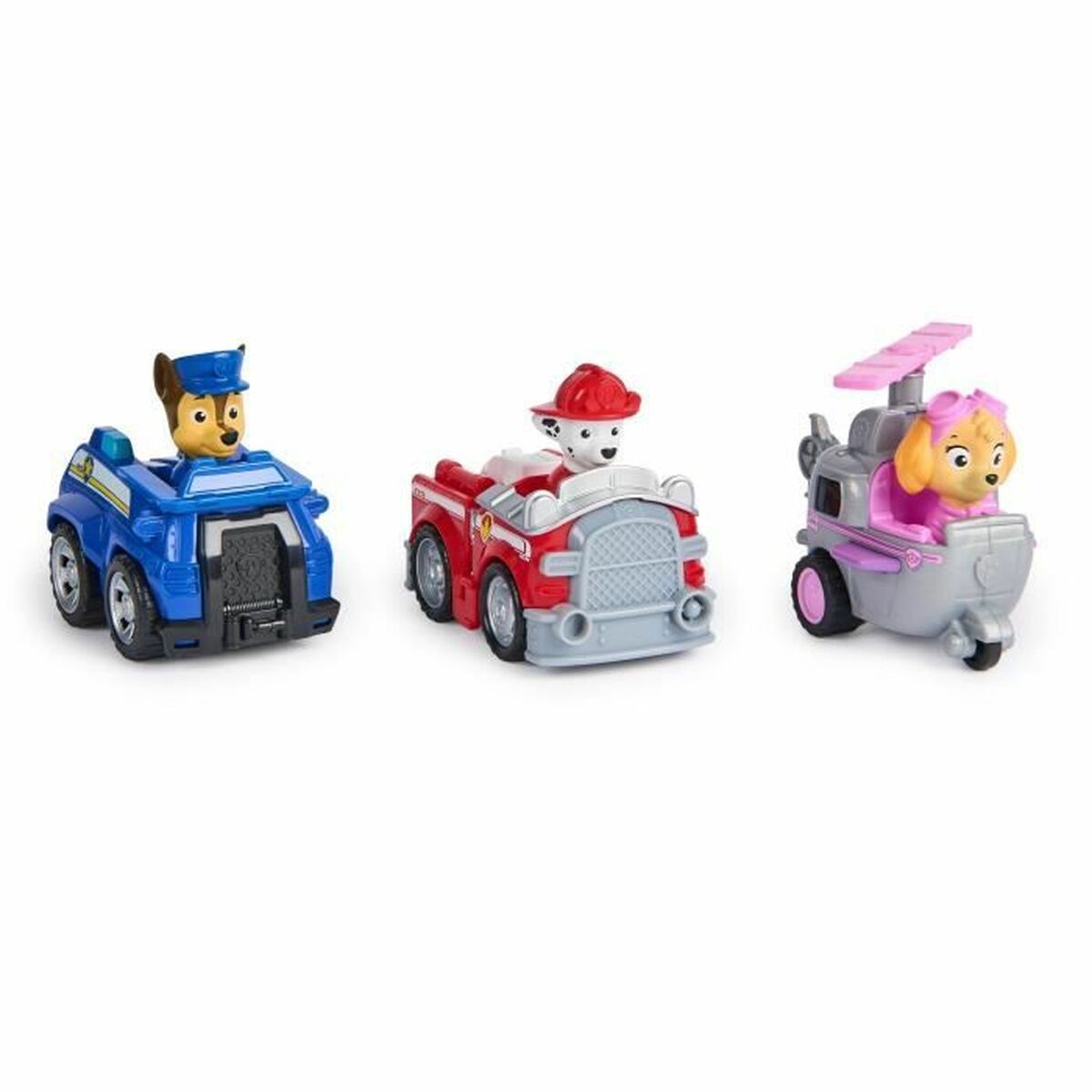 Tillbehör till dockhus Spin Master PACK DE 3 VEHÍCULOS DE FRICCIÓN RETRO Paw Patrol Röd - 3