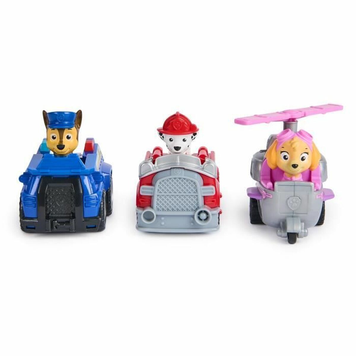 Tillbehör till dockhus Spin Master PACK DE 3 VEHÍCULOS DE FRICCIÓN RETRO Paw Patrol Röd - 2