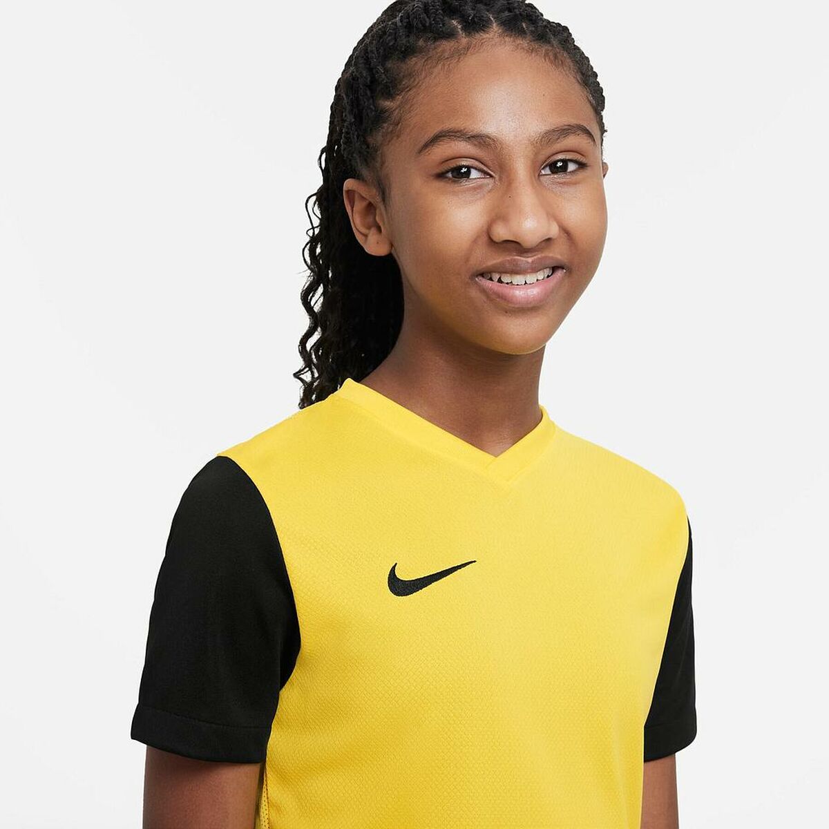 Barn T-shirt med kortärm Nike TIEMPO PREMIER 2 TEE DH8389 719 Gul - 3