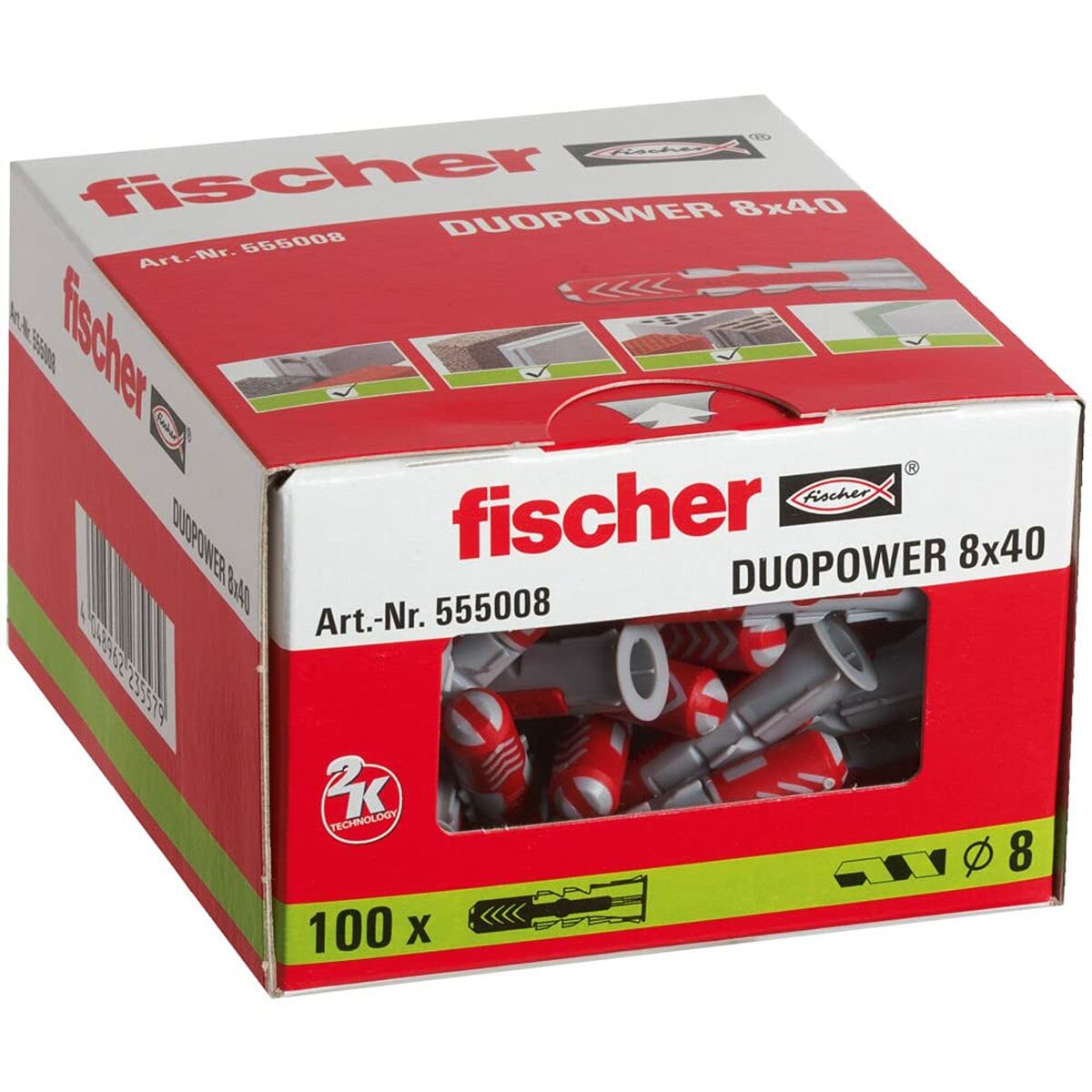 Dobbar Fischer 8 x 40 mm 100 antal - 8