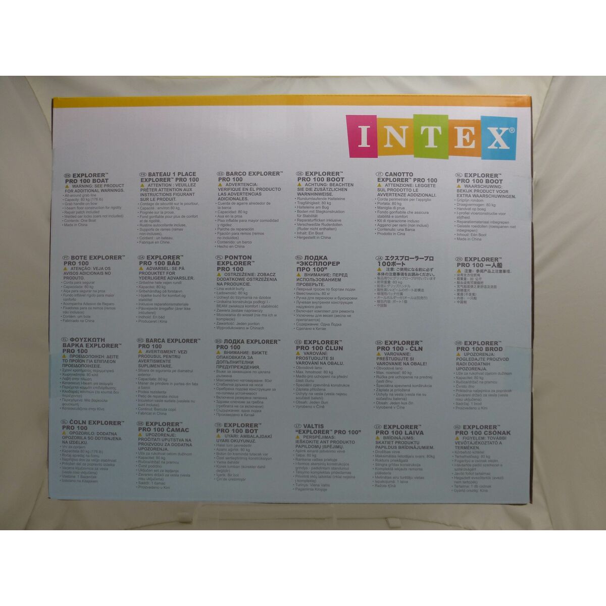Uppblåsbar båt Intex Explorer Pro 100 3 antal 160 x 29 x 94 cm - 12