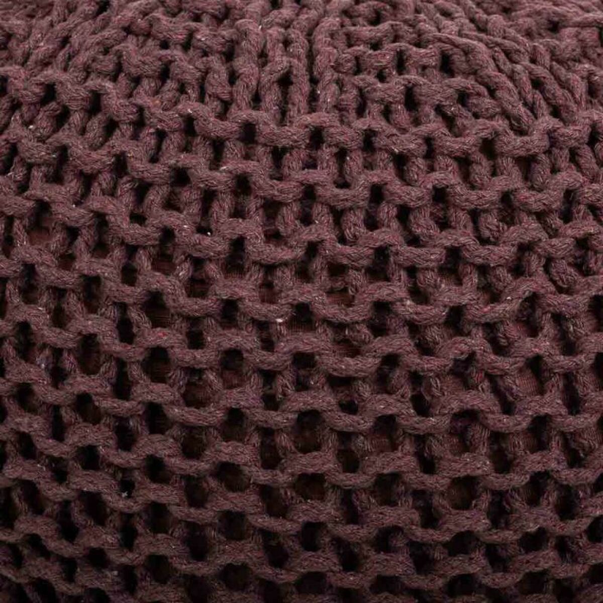 Puff Alexandra House Living Mörkbrun polystyren 40 x 30 x 40 cm - 3
