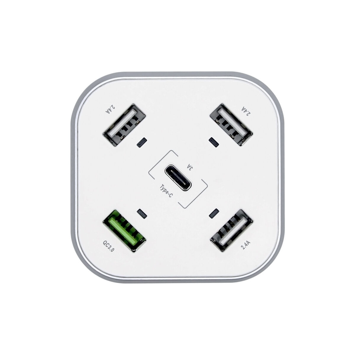 USB-laddare Aisens ASCH-5PQC-W Vit - 2