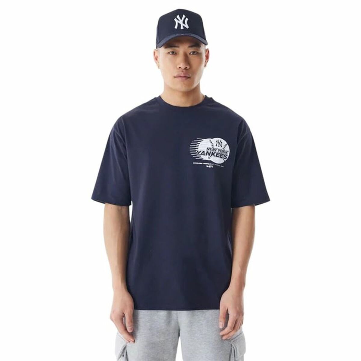 T-shirt med kortärm Herr New Era BASEBALL GRPHIC OS New York Yankees