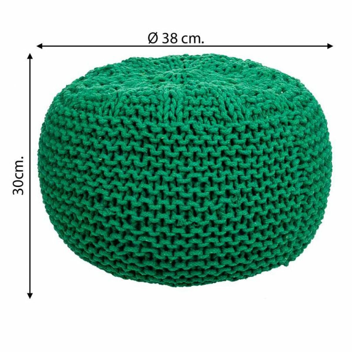 Puff Alexandra House Living Grön polystyren 38 x 30 x 38 cm - 5