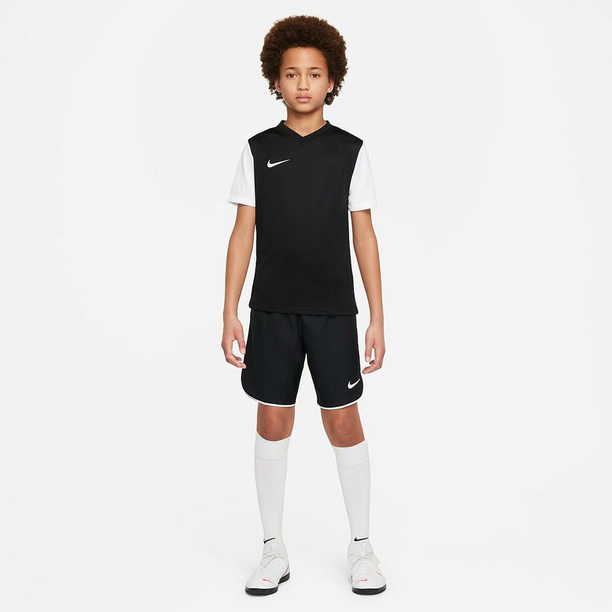 Barn T-shirt med kortärm Nike TIEMPO PREMIER 2 DH8389 010 Svart - 2
