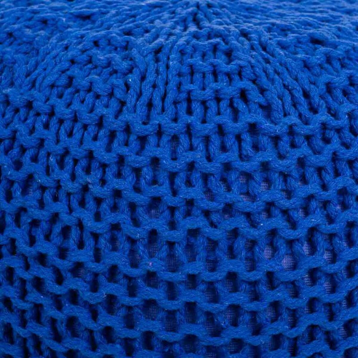 Puff Alexandra House Living Mörkblå polystyren 38 x 28 x 38 cm - 3