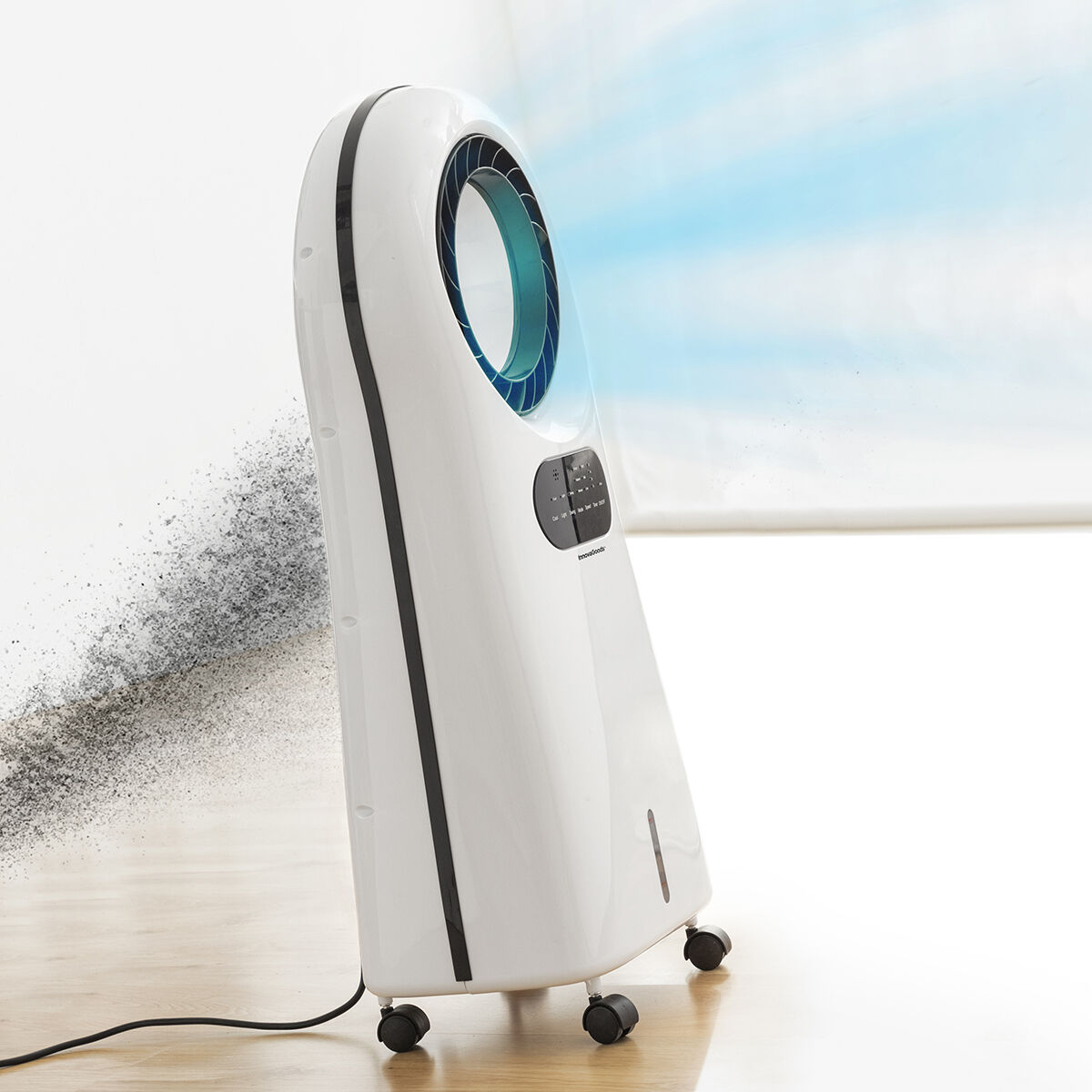 Bladlös, evaporativ luftkonditionering med LED Evareer InnovaGoods - 18