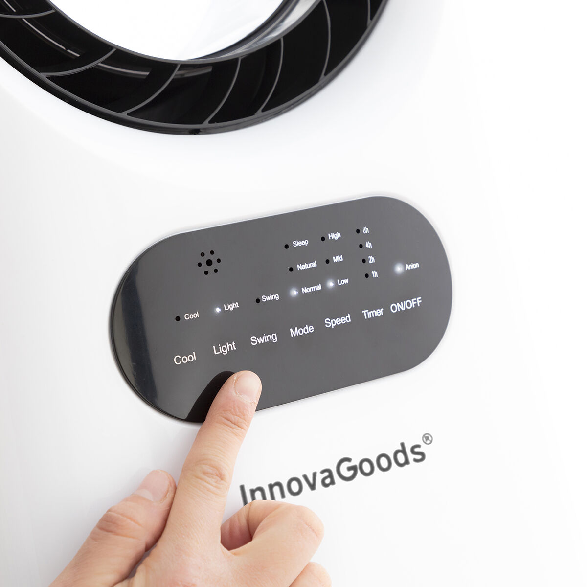 Bladlös, evaporativ luftkonditionering med LED Evareer InnovaGoods - 21