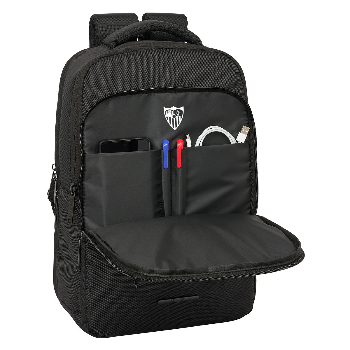Laptopryggsäck Sevilla Fútbol Club BUSINESS Svart 29 x 44 x 15 cm - 5
