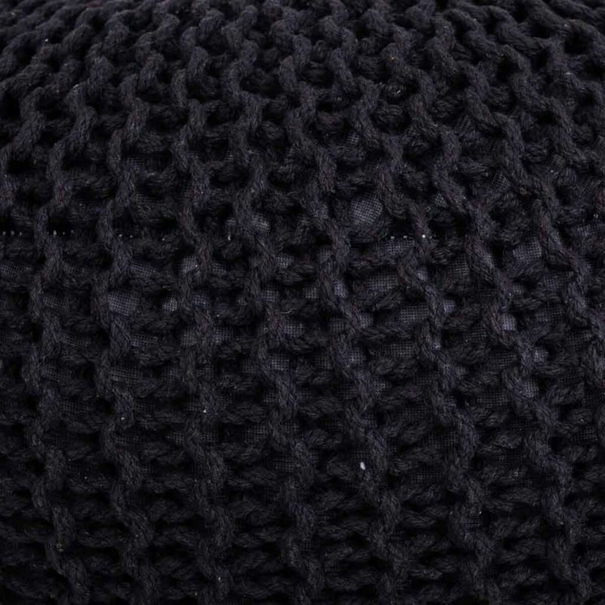 Puff Alexandra House Living Svart polystyren 45 x 30 x 45 cm - 3
