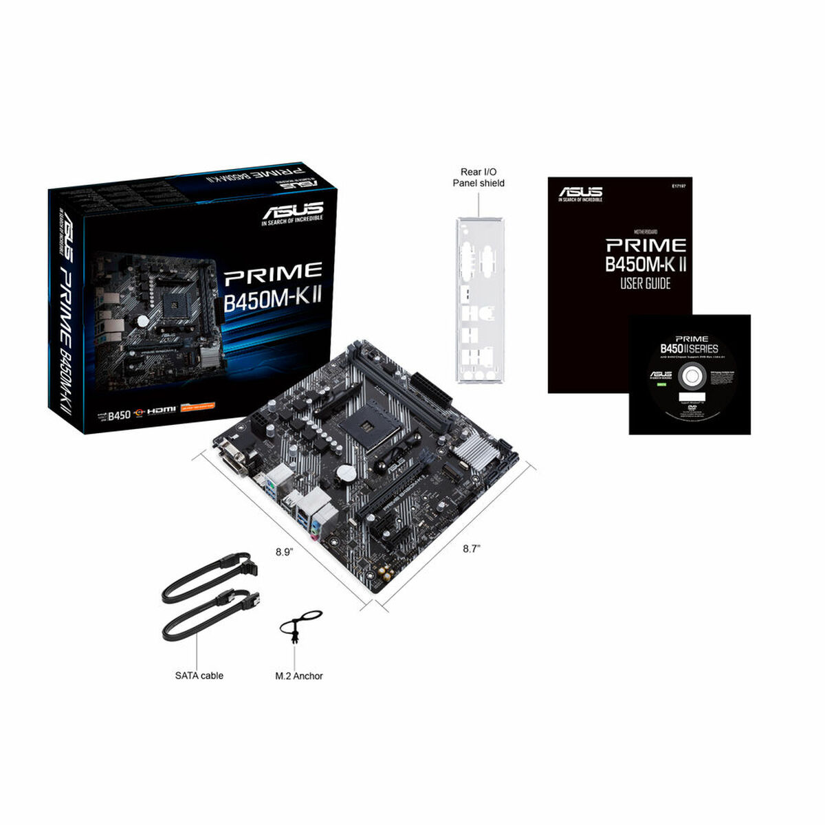 Moderkort Asus 90MB1600-M0EAY0 mATX AM4 AMD B450 AMD AM4 - 2