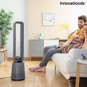 Bladfri fläkt med reningsfilter och fjärrkontroll Bloho InnovaGoods