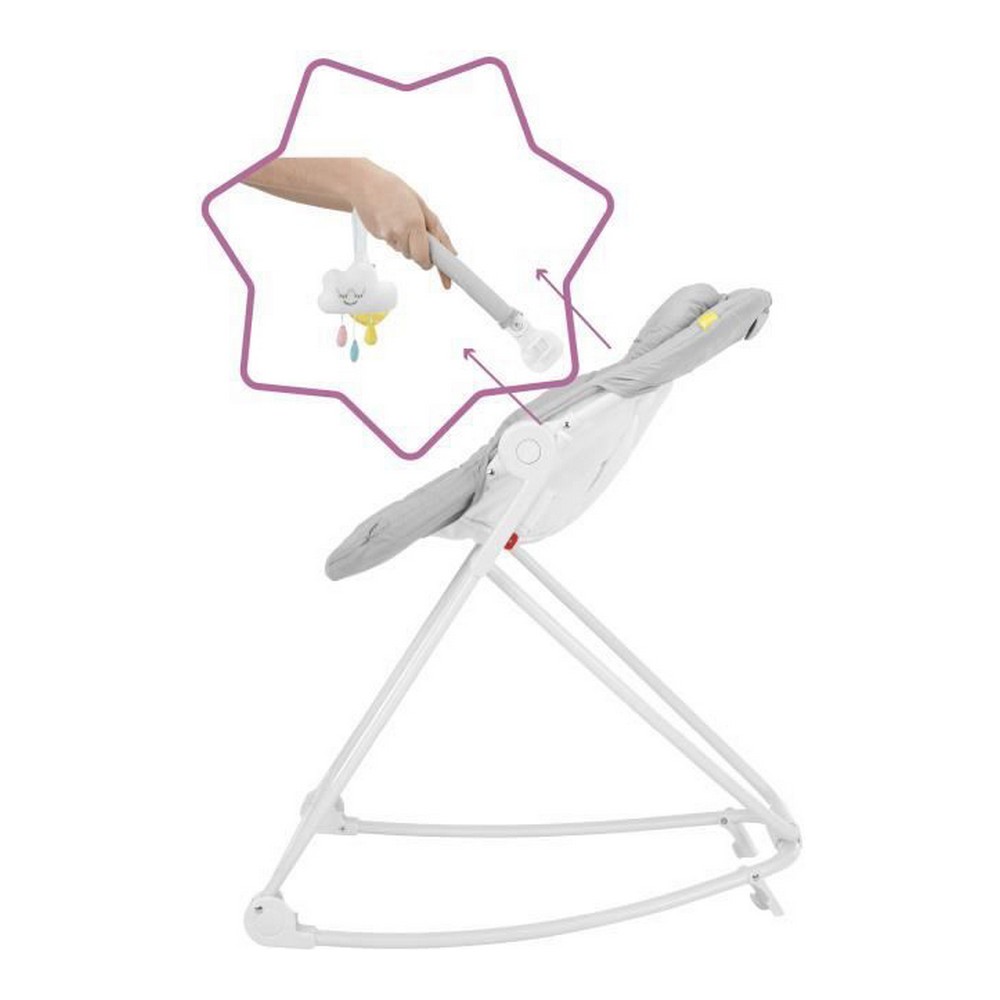 Hängmatta för bebis Badabulle Compact'up High Grå - 2