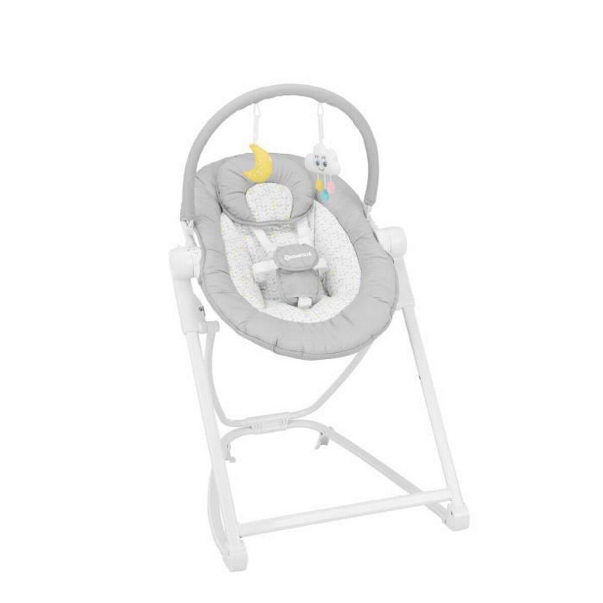 Hängmatta för bebis Badabulle Compact'up High Grå - 7