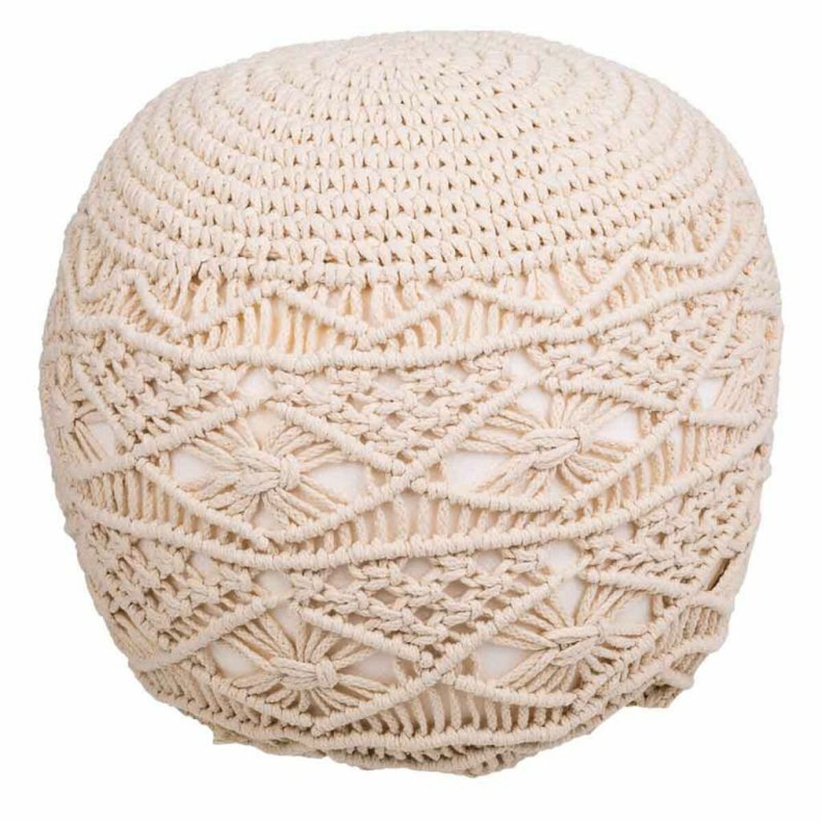 Puff Alexandra House Living Kräm polystyren 45 x 40 x 45 cm