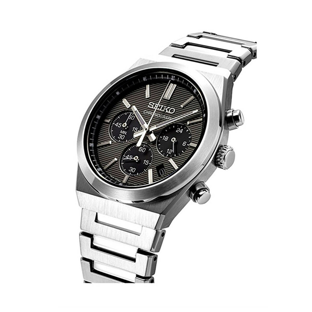 Herrklocka Seiko SSB455P1 Grå Silvrig - 2