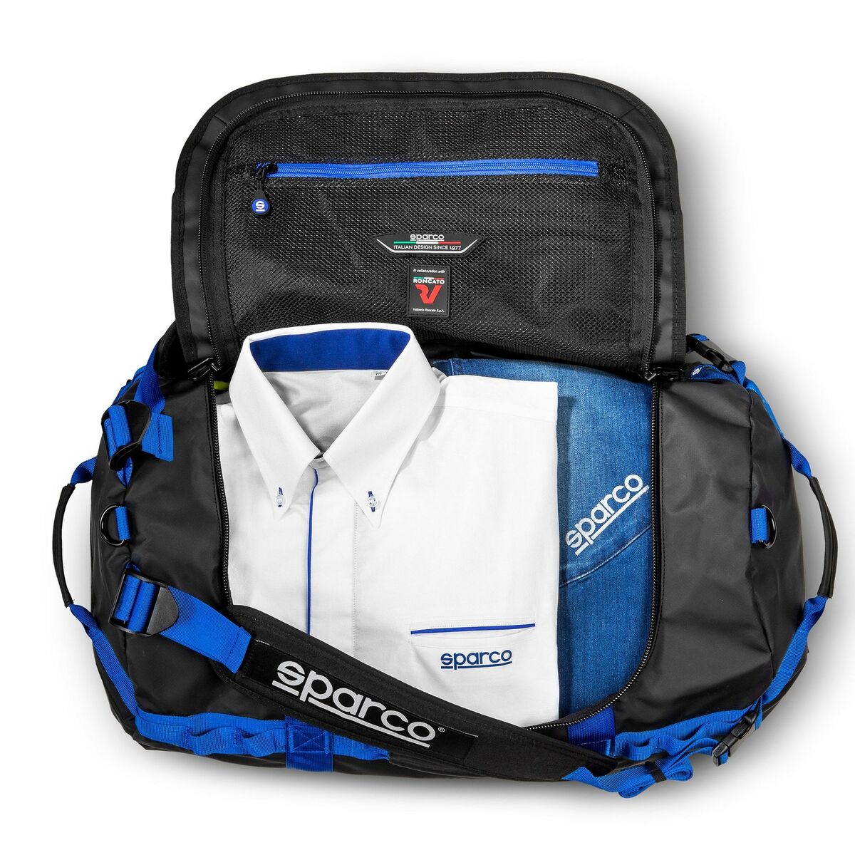 Sportväska Sparco DAKAR-S Blå/Svart 60 L - 3