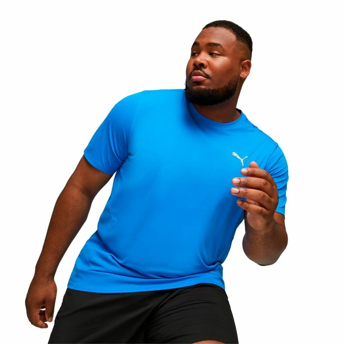 T-shirt med kortärm Herr Puma Run Favorite Ss Himmelsblå - 3