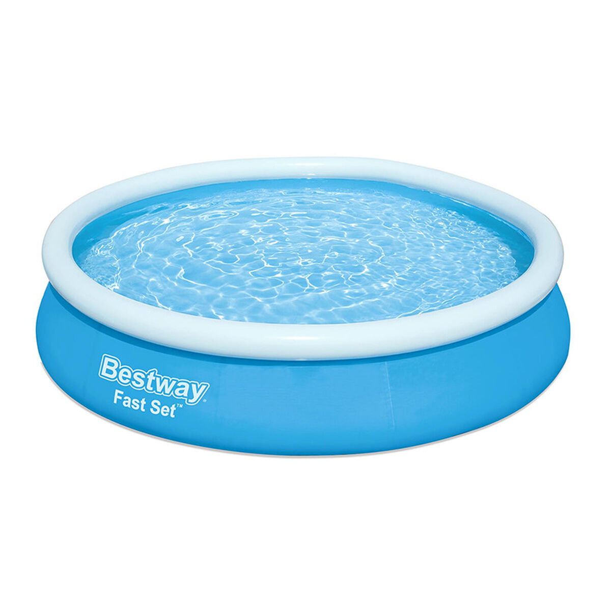 Bestway Uppblåsbar Poolring med Filter 366x76 cm Trädgård 57274 - 3