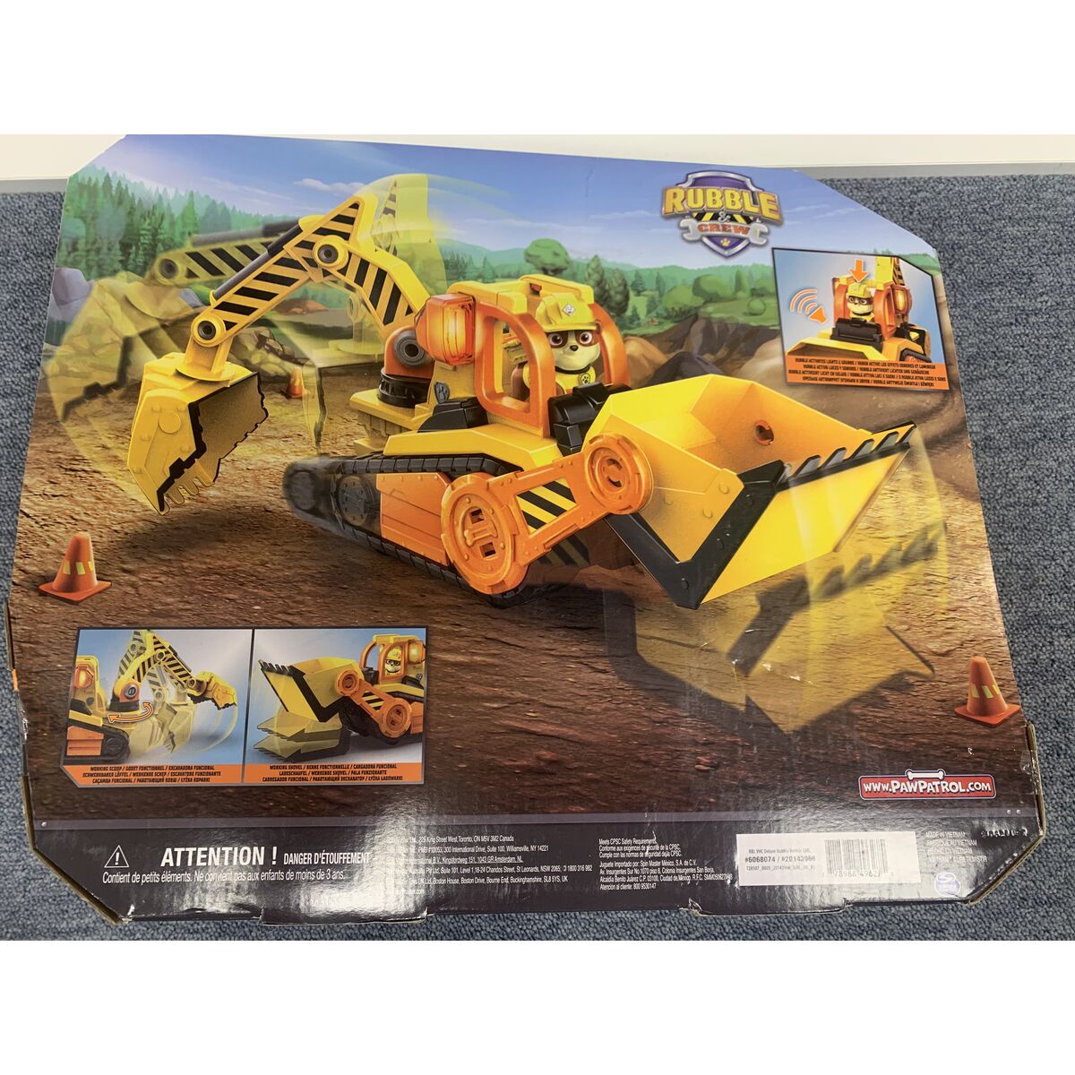Grävmaskin The Paw Patrol Deluxe Rubble - 2