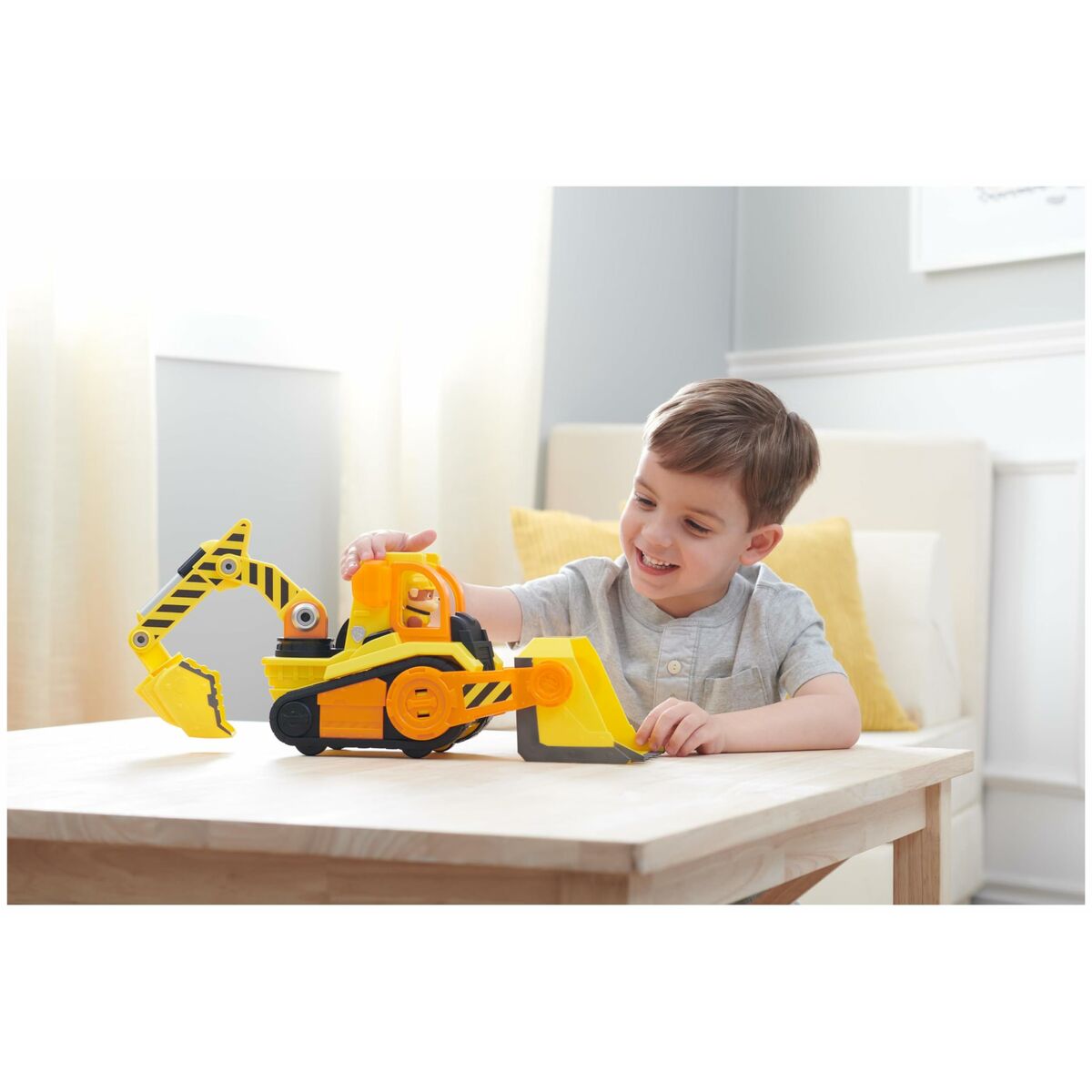 Grävmaskin The Paw Patrol Deluxe Rubble - 5