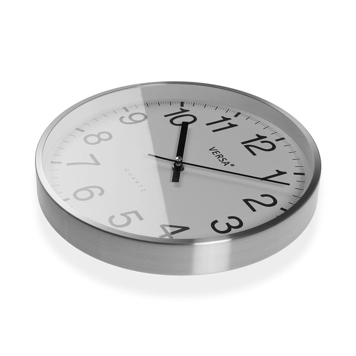 Väggklocka Versa Vit Metall - 2