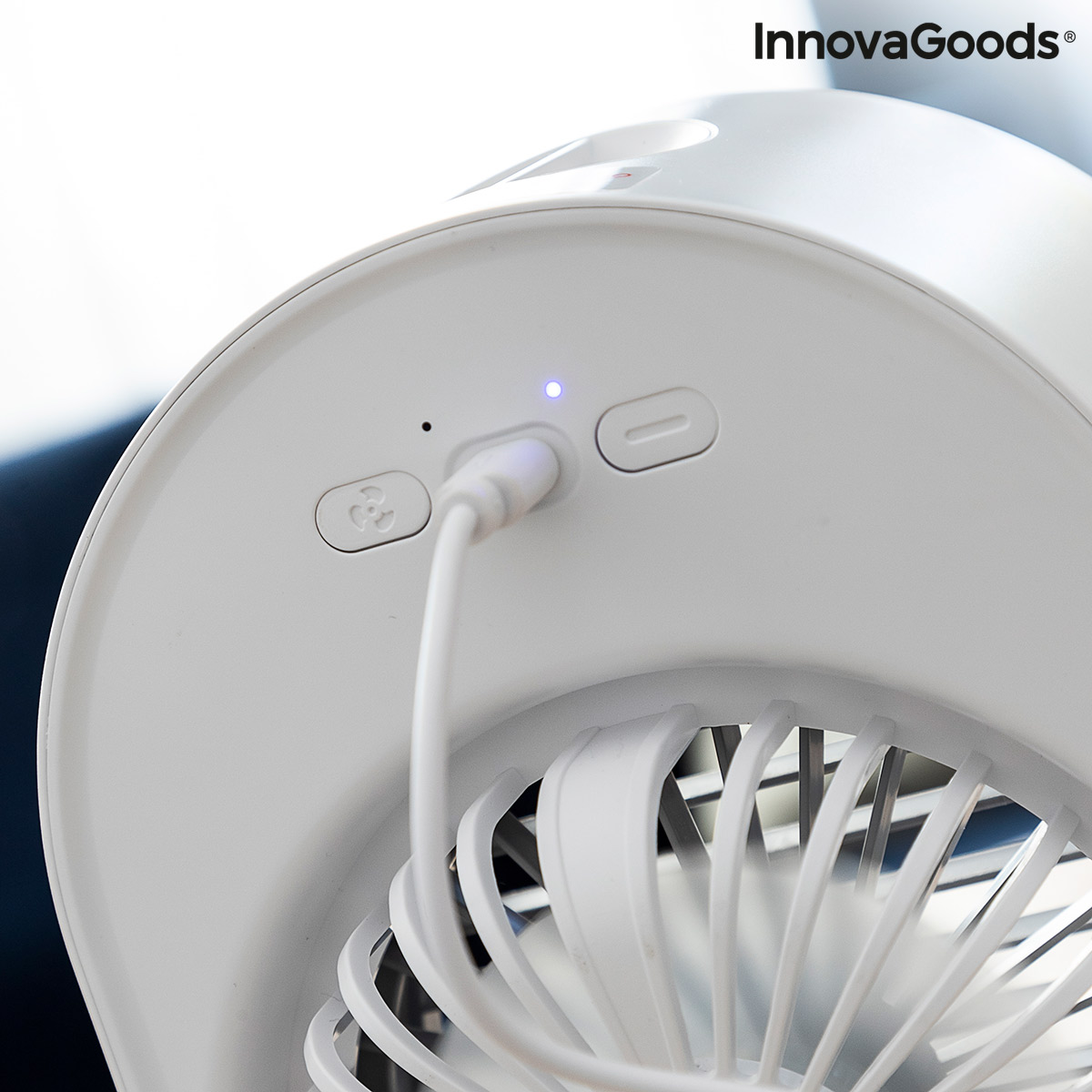 Mini Ultraljudsluftkylare-luftfuktare med LED Koolizer InnovaGoods - 5