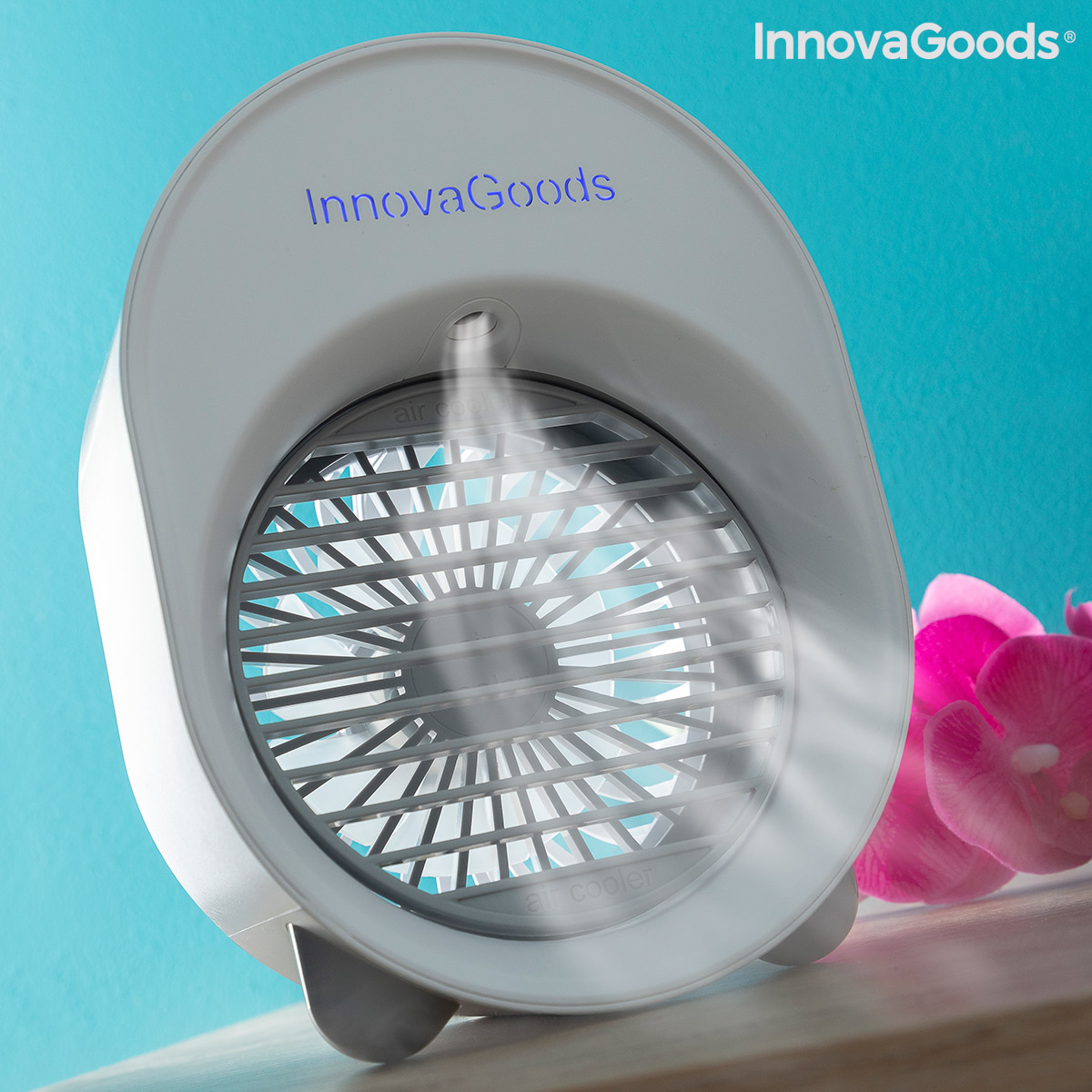 Mini Ultraljudsluftkylare-luftfuktare med LED Koolizer InnovaGoods - 7