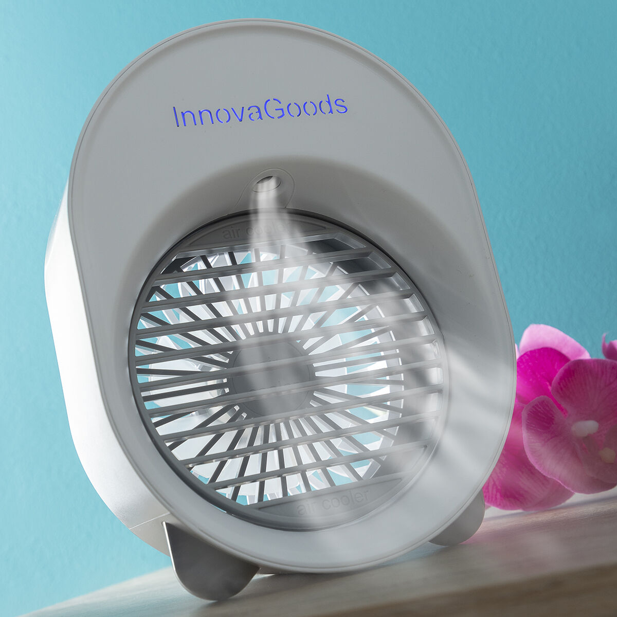 Mini Ultraljudsluftkylare-luftfuktare med LED Koolizer InnovaGoods - 19